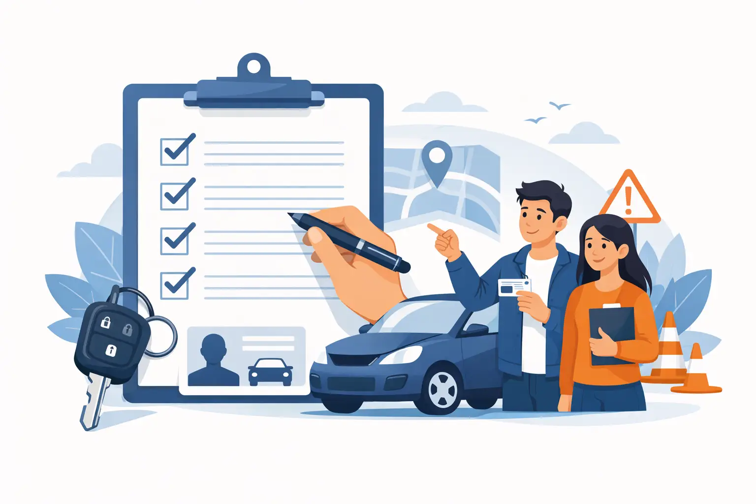Checkliste für den Führerschein-Start