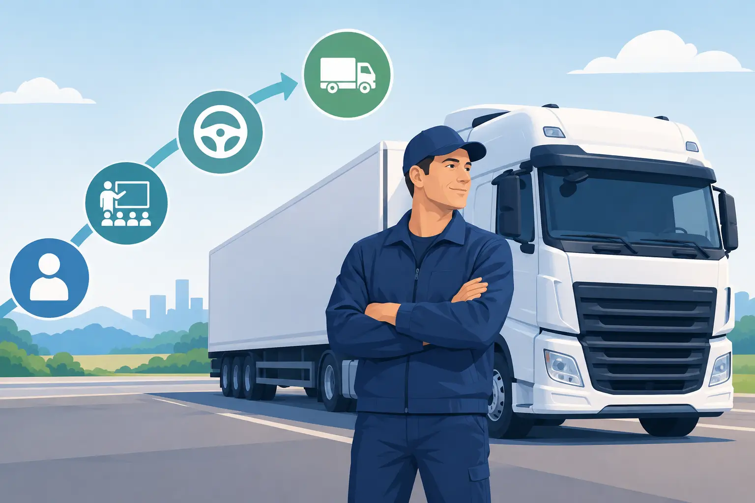 Umschulung zum Lkw Fahrer: Ablauf und Chancen